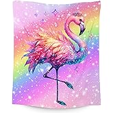 AIOMXZZ Blanket for Kids, Flamingo Blankets for Girls Toddler, 40"x50" Cute Cozy Fleece Throws Gifts for Daughter