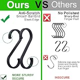 GAViA S Shaped Heavy Duty Hooks 10Pcs Matte Black 25kg Stainless view 7