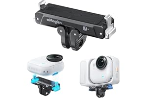 Sinyutia Magnetic Quick Release Mount for Insta360 Go Ultra, with 1/4" Threaded Port for 360 Go Ultra Selfie Sticks Tripods A