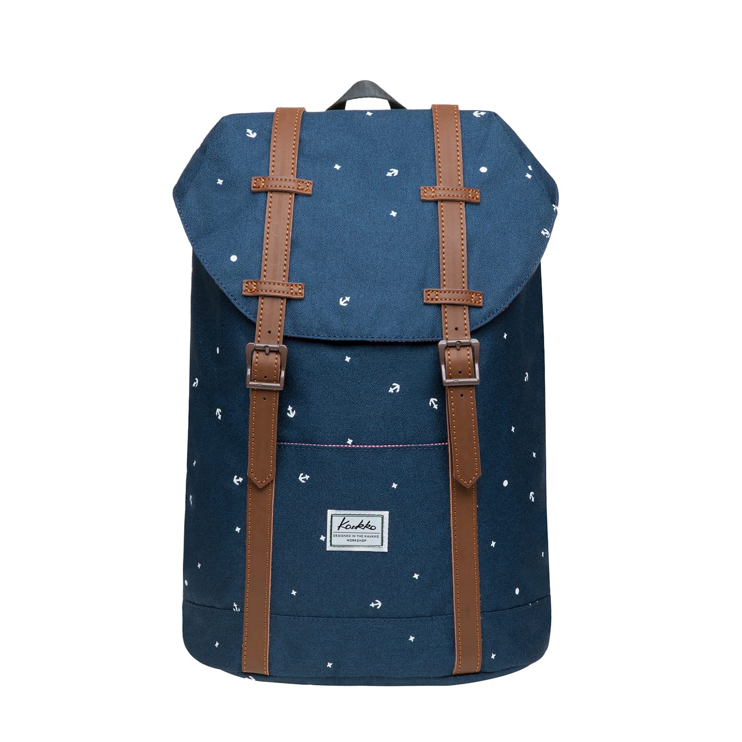 KAUKKO Beautiful and Sophisticated Backpack with Laptop Compartment for 15 Inch School Uni 22L, Blauep6-5 Polyester, standard size, School bag