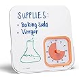 TIME TIMER MOD with Dry Erase Board — 60-Minute Visual Countdown Timer with Magnetic Whiteboard — for Notes, Chores, Classroom and Office Reminders, Visual Schedules, for Kids and Adults (Orange)