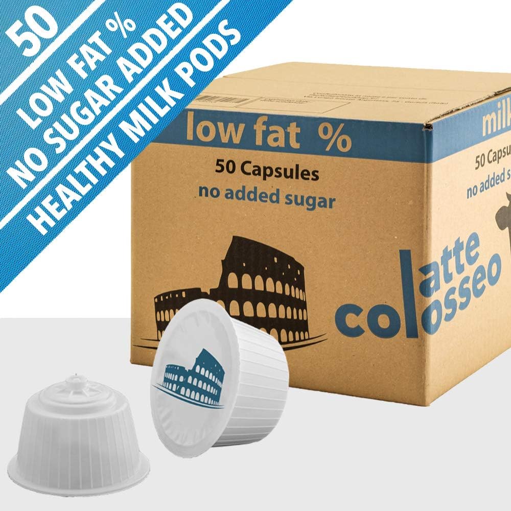 Latte Colosseo 50 Dolce Gusto Compatible Pods (MILK LOW FAT, NO SUGAR