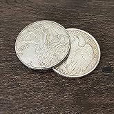 SUMAG Gravity Flipper Coin Magic Tricks Walking Liberty Half Dollar Magic Magician Close up Illusions Gimmick Props Mentalism