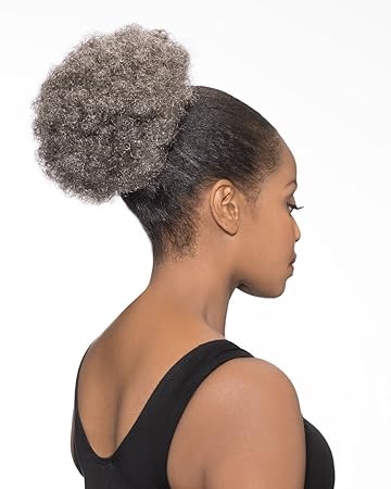 Amazon Com Ds007 Ponytail Color 1 Black Foxy Silver Wigs