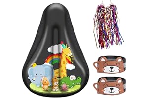 DINTSTYLE Kids Bike Seat Cushion, Kids Bike Seat Cover, Super Soft & Comfortable Cushion, Universal Fit for Boys/Girls Bicycles