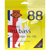 Rotosound RS885LD Black Nylon Flatwound 5 String Bass Guitar Strings (65-135)