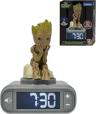 Lexibook Guardians of the Galaxy Groot Nightlight Alarm Clock RL800GG