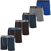 Active 23 Mens 6, 8, or 10 Pack Dry Fit Performance Boxer Briefs for Men, Cooling Moisture Wicking Athletic Support Underwear