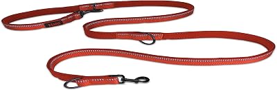 Halti Double Ended Lead Dog 2m Size Small Red Neoprene Padded Reflective