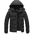 GGleaf Men's Hooded Winter Coat Warm Puffer Jacket Thicken Quilted Jacket