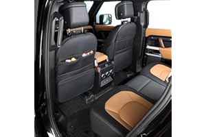 TAIKOO Seat Back Protector,Preventing the Impact of Children Stepping on the Seat Backrest,Beautiful appearance and easy to clean,black (Black -2pcs)