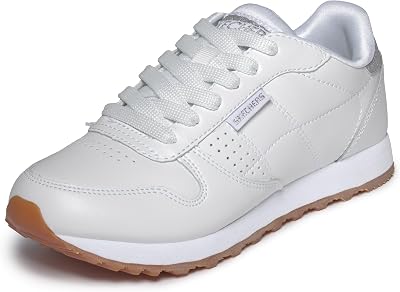 OG 85 OLD SCHOOL COOL, Zapatillas para Mujer, Blanco (White Duraleather/ Silver Glitter Trim), 38 EU