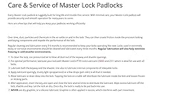 Master Lock Combination Lock, Heavy Duty