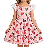 Little Girl A-Line Dress Summer Hollow Out Lace Sleeve Party Sundress Kids Casual Ruffle Hem Outfit Clothes 18Month-8Years