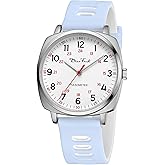 Diaofendi Waterproof Nurse Watch for Medical Professionals,Women Men, 24 Hour with Second Hand, Military Time Easy to Read Dial