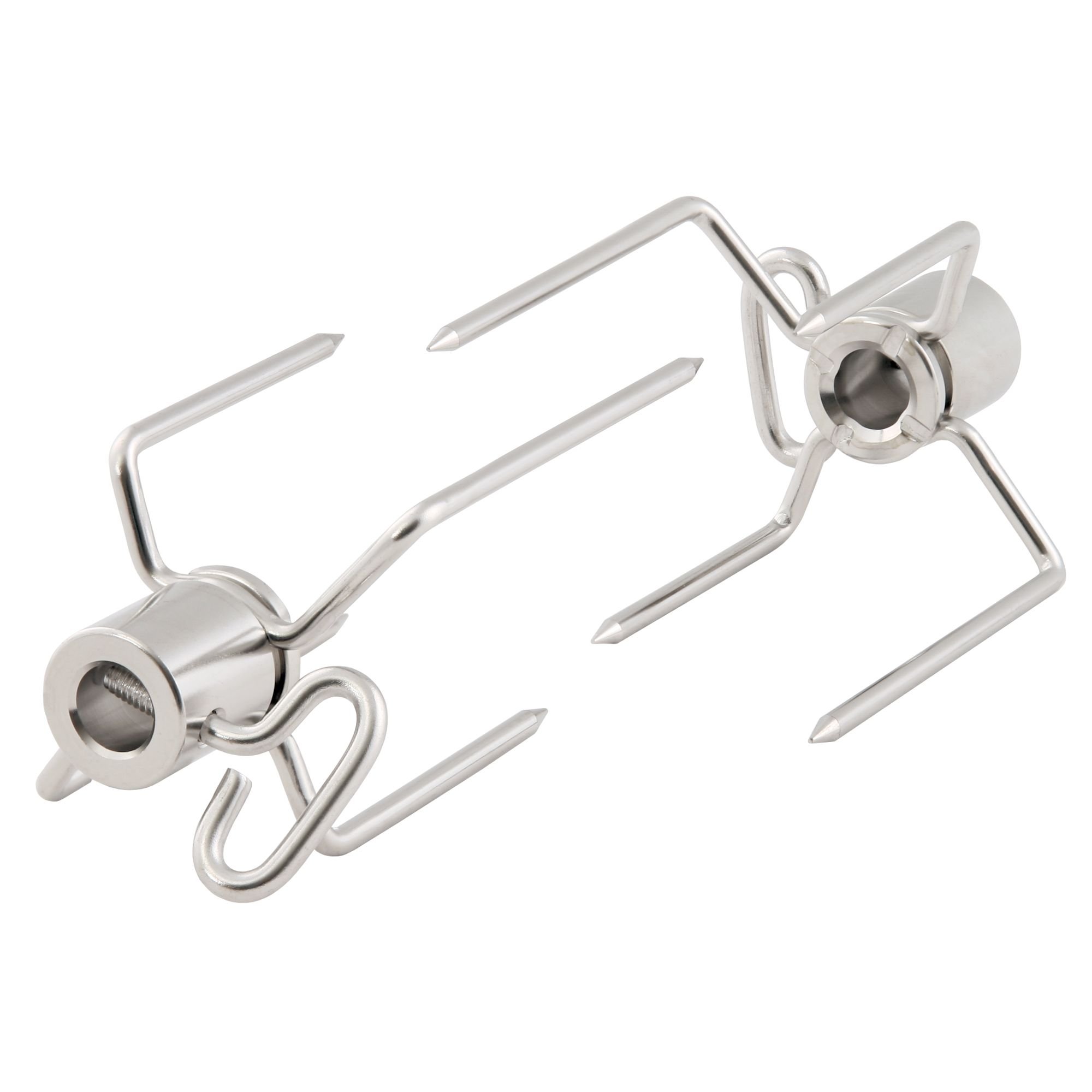 BBQ-Toro BBQ Rotisserie Forks (2 Pieces) | Meat Prong, Poultry Forks, Spinning Fork | Barbecue Rotisseries | Rotisserie for BBQ, Chicken, Shish Kebab and Much More