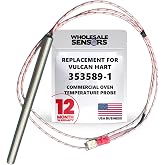 Replacement For Vulcan Hart 353589-1 Temperature Probe | 12-Month Warranty, USA Business, Fits Commercial Ovens, Direct Replacement