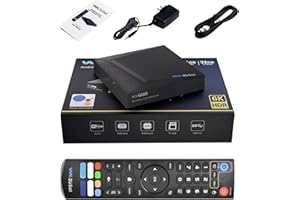 2025 Newest V5 Pro Box Pro with Voice Remote - Smart Video Accessory Complete Home Control, Supports 6K Ultra HD, WiFi 6, HDR
