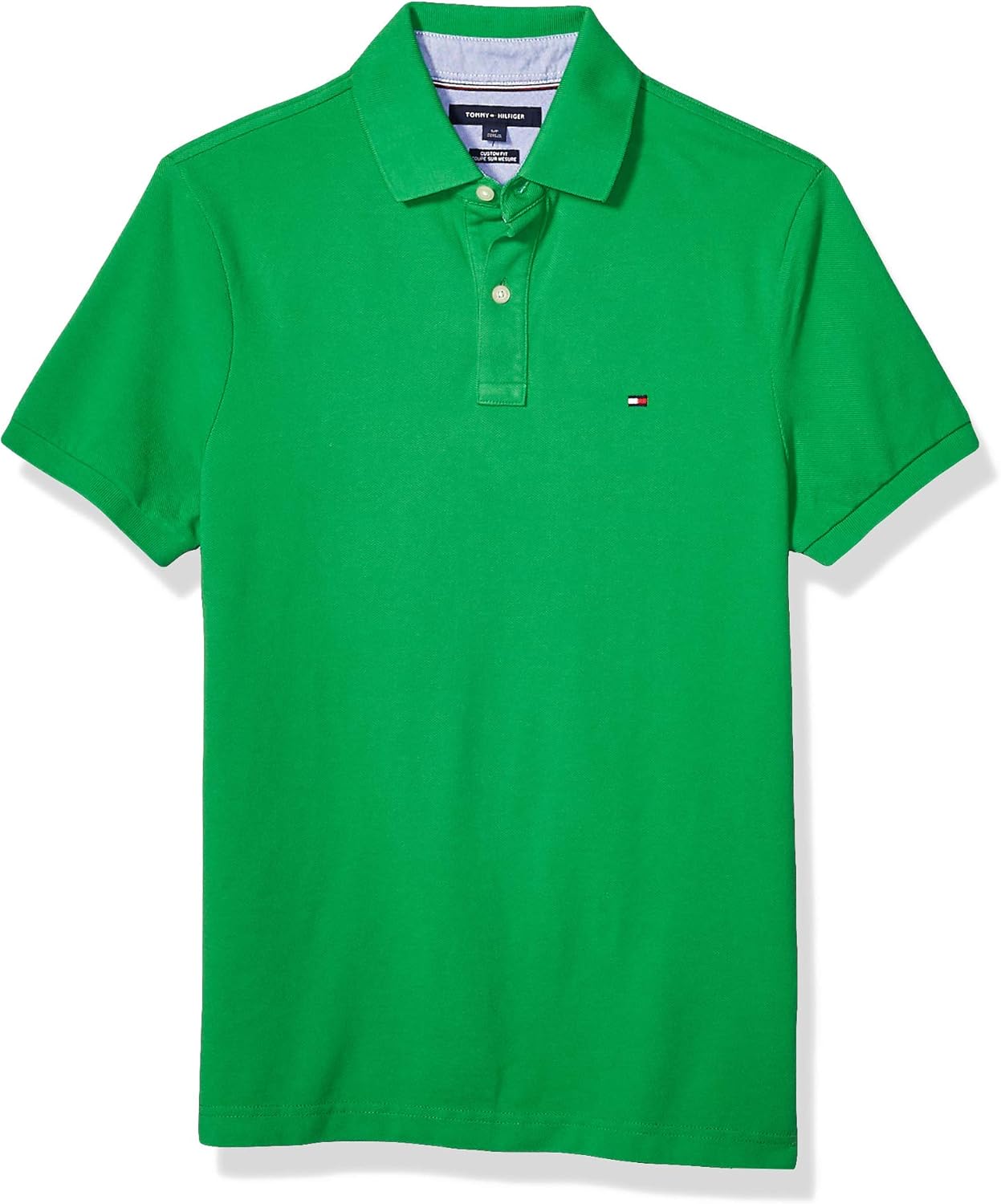 Tommy Hilfiger Men's Short Sleeve Polo Shirt in Custom Fit at  Men’s Clothing store