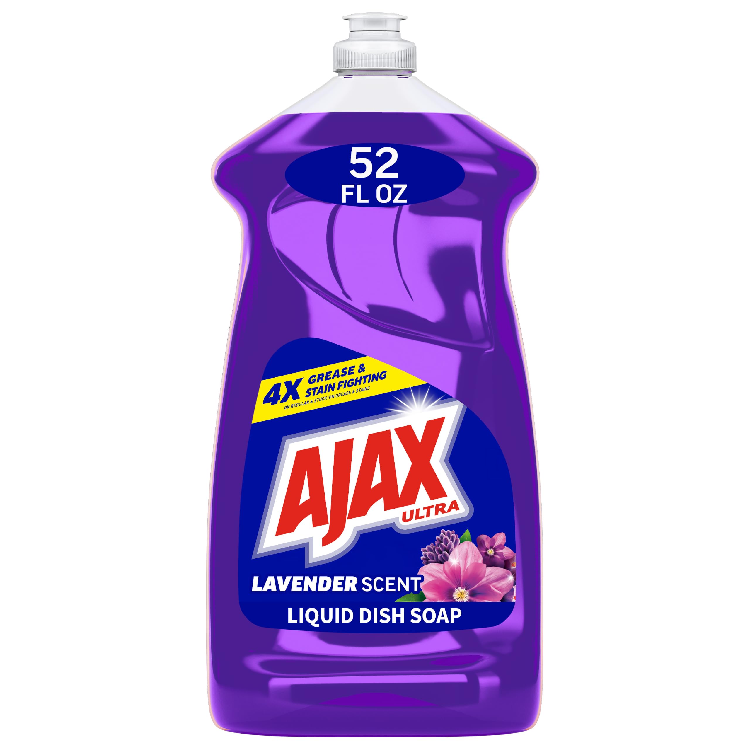 Ajax Ultra Liquid Dish Soap with Fabuloso Lavender Scent, 52 fl oz