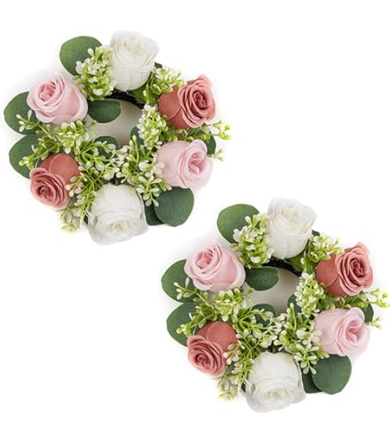 Altsuceser 2 Anelli A Fiore Per Danza – Ispirati A Jisoo – Fiore Artificiale Rosso/rosa Regolabile – Per Concerti, Spettacoli, Party