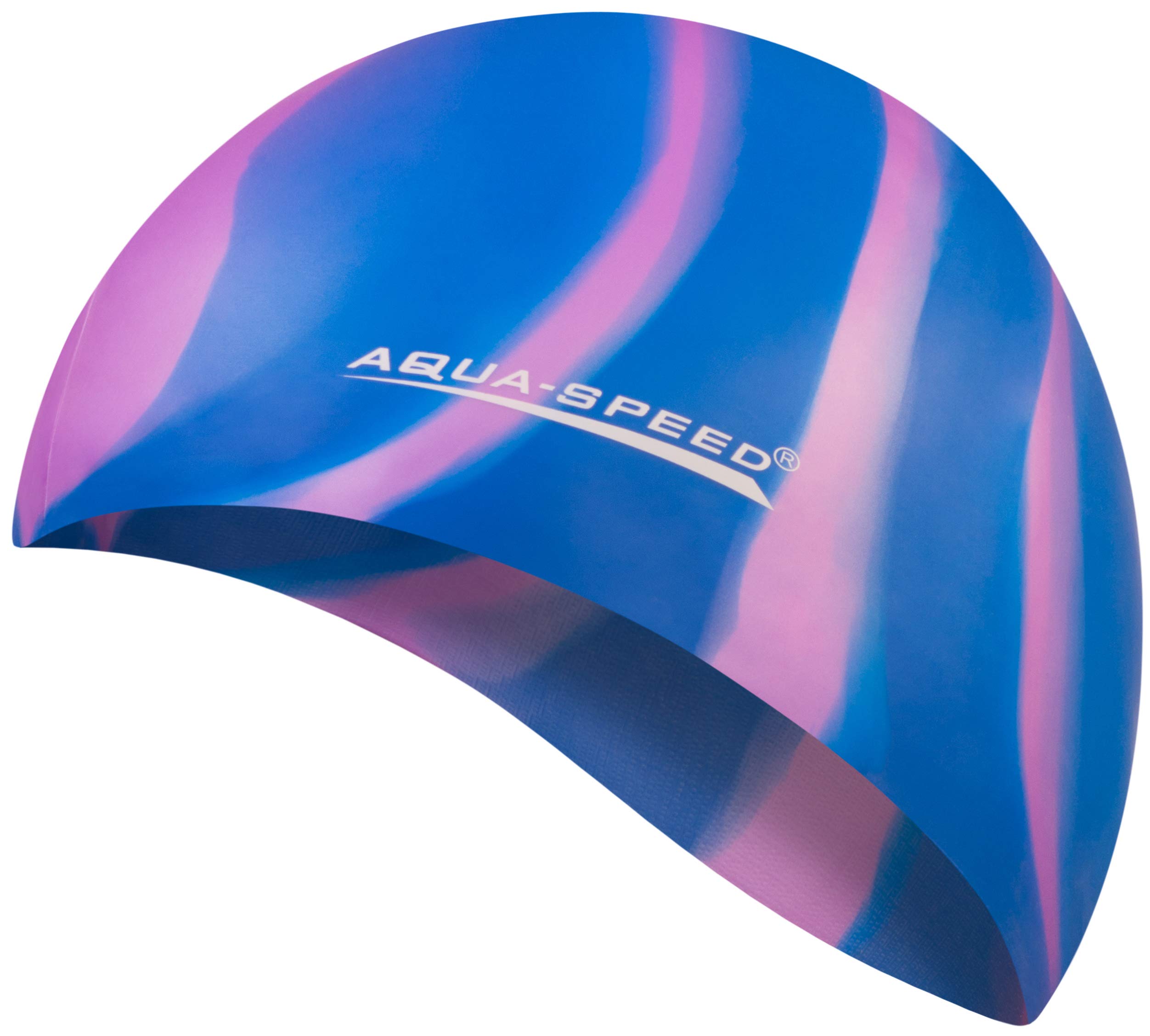 Aqua Speed BUNT Colourful swim cap + microfibre towel | adult | child | swimming cap | silicone | tearproof | waterproof | 55. colourful / 60