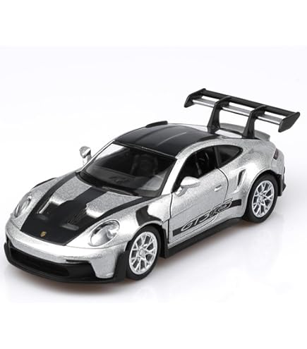 Amazon.com: Minichamps 2023 911 (992) GT3 RS 銀色金屬限量版33 件