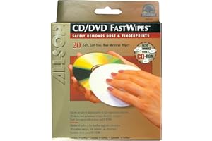 Allsop 50100 CD FastWipes, 20 Pack