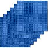 HUIZDQ 6 Packs Classic Baseplates, 25.5 x 25.5 cm, Building Block Baseplates, Compatible with All Major Brands, Base Plate fo