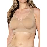 The Original Ahh Bra, Wire-Free Comfort Bra, 96% Nylon 4% Spandex, Wide Straps, Seamless Full Coverage