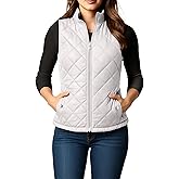NY Threads Puffer Vest Women Slim Fit Lightweight Stand Collar Quilted Zip Puffer Vest