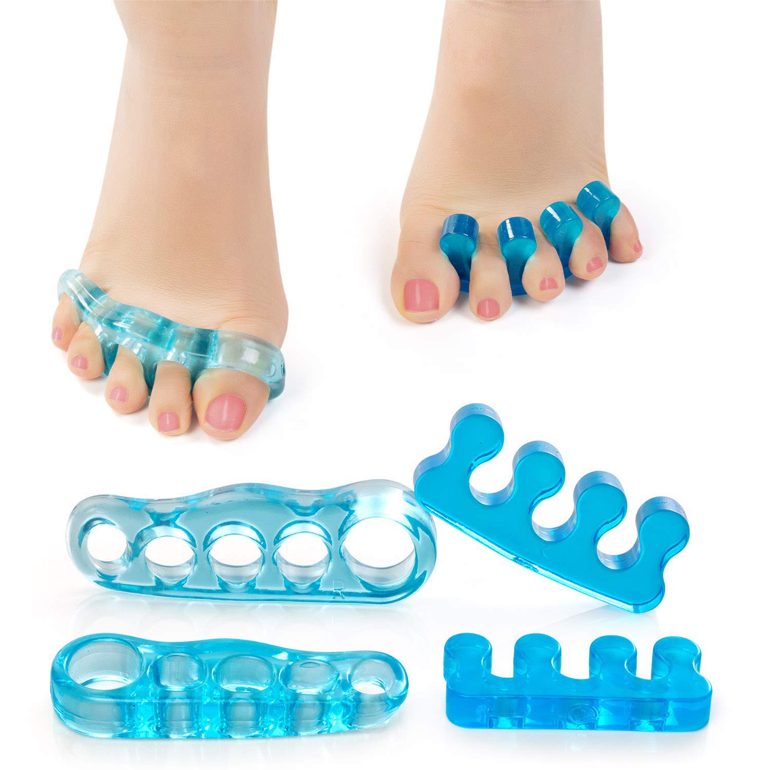 Gel Toe Separator Toe Stretcher - RAGZAN Hammer Toe & Bunion Corrector for Men and Women, Correct Your Toes Naturally