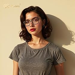 Goiteia Blue Light Glasses for Woman Men-Clear Tint