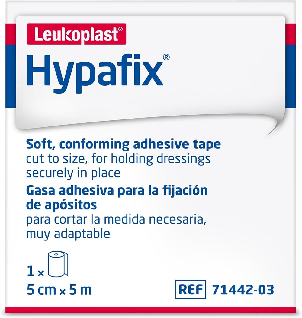 Hypafix Wide-Area Fixation 5 cm x 5 m Roll - Soft Stretchable Non-Woven