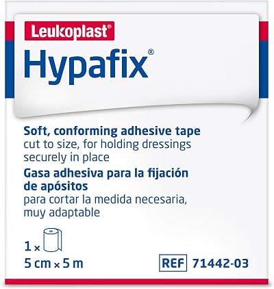 Hypafix Wide-Area Fixation 5 cm x 5 m Roll - Soft Stretchable Non-Woven