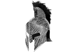 Servllcell Medieval Roman Knight Helmet,Plastic Greek Spartan Gladiator Helmet Medieval Costume Accessories,Halloween Hat