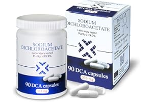 DCA - Sodium Dichloroacetate 333mg - Purity >99.9%, Made in Europe, by DCA-LAB, Certificate of Analysis Included, Tested in a Certified Laboratory, 90 Capsules