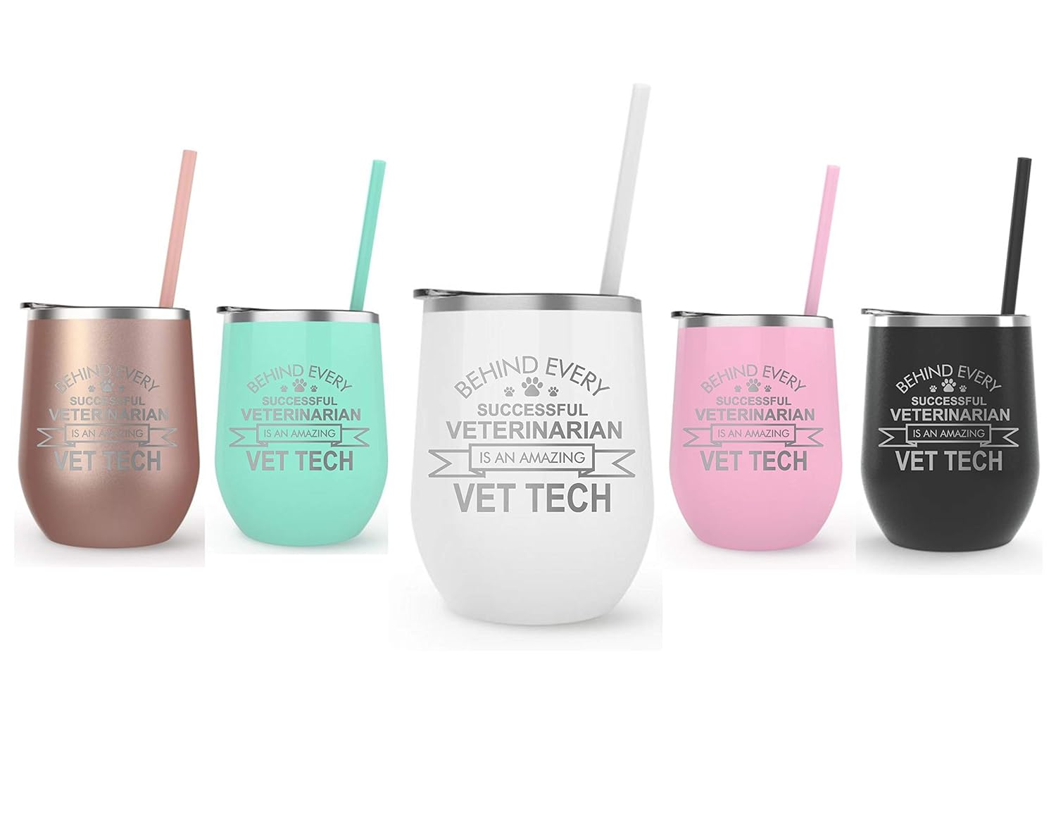 Vet Tech gift, 12 oz Wine tumbler, Vet Tech appreciation