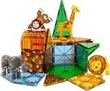 Magna-Tiles Safari Animals 25-Piece Set 3D Magnetic Tiles Clear Colors view 6