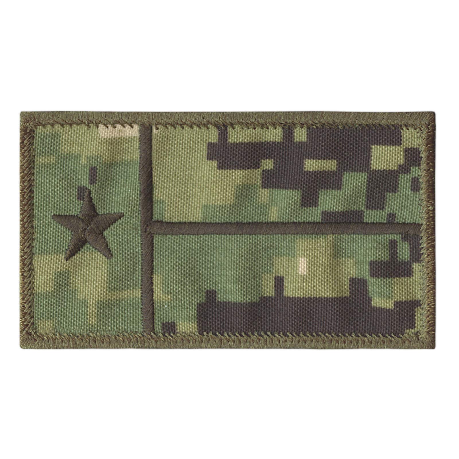 Texas Lone Star Flag NWU Type III US Navy Standard Size 2-1/8x4 inch AOR2 USN Tactical Morale Hook Patch