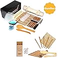 Sushi Making Kit with Delamu Sushi Maker Bazooka Roller, Bundles including 1 Bazooka Roller, 1 Sushi Knife, 4 Bamboo Sushi Ma