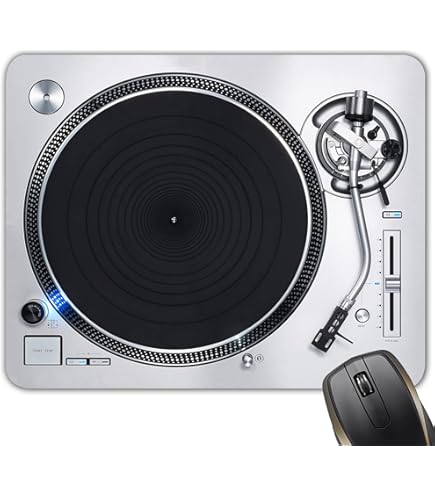 Alfombrilla De Mouse Para Discos De Vinilo XL, Alfombrilla De Escritorio Antideslizante Para Juegos Y Trabajo