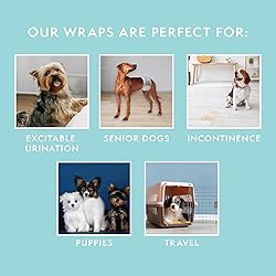Simple Solution Disposable Dog Diapers Wraps for