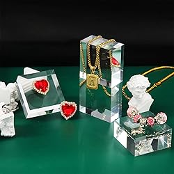 Vicenpal 4 Pieces Acrylic Square Display Block 2 x