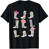 Cowgirl Boots Let's Go Girls Howdy Western Cowgirl Cowboy T-Shirt