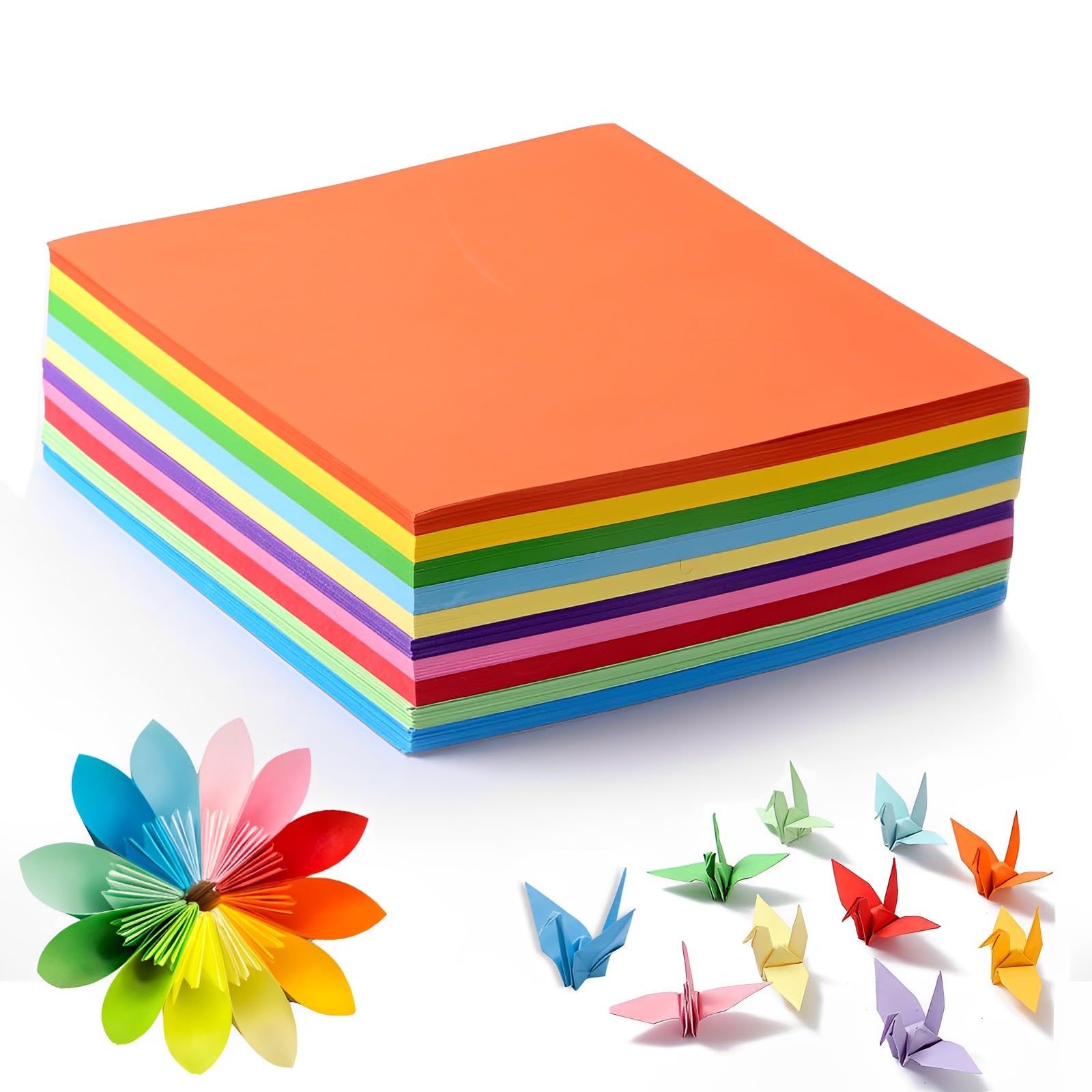 100 Sheets A4 Coloured Paper - Assorted Colours for DIY Arts & Crafts/Paper Cutting/Drawing/Origami
