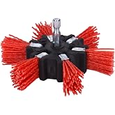 Century Drill and Tool 77341 Coarse Nylon Flap Brush, 4-Inch (80 Grit) | 1/4" shank, 80 grit, cuts metal, wood, plastic &amp; fiberglass, rust-resistant coating