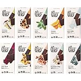 Theo Chocolate Organic Milk + Dark Chocolate Classic Sampler Variety 10 Pack | Fair Trade, Chocolate Gift