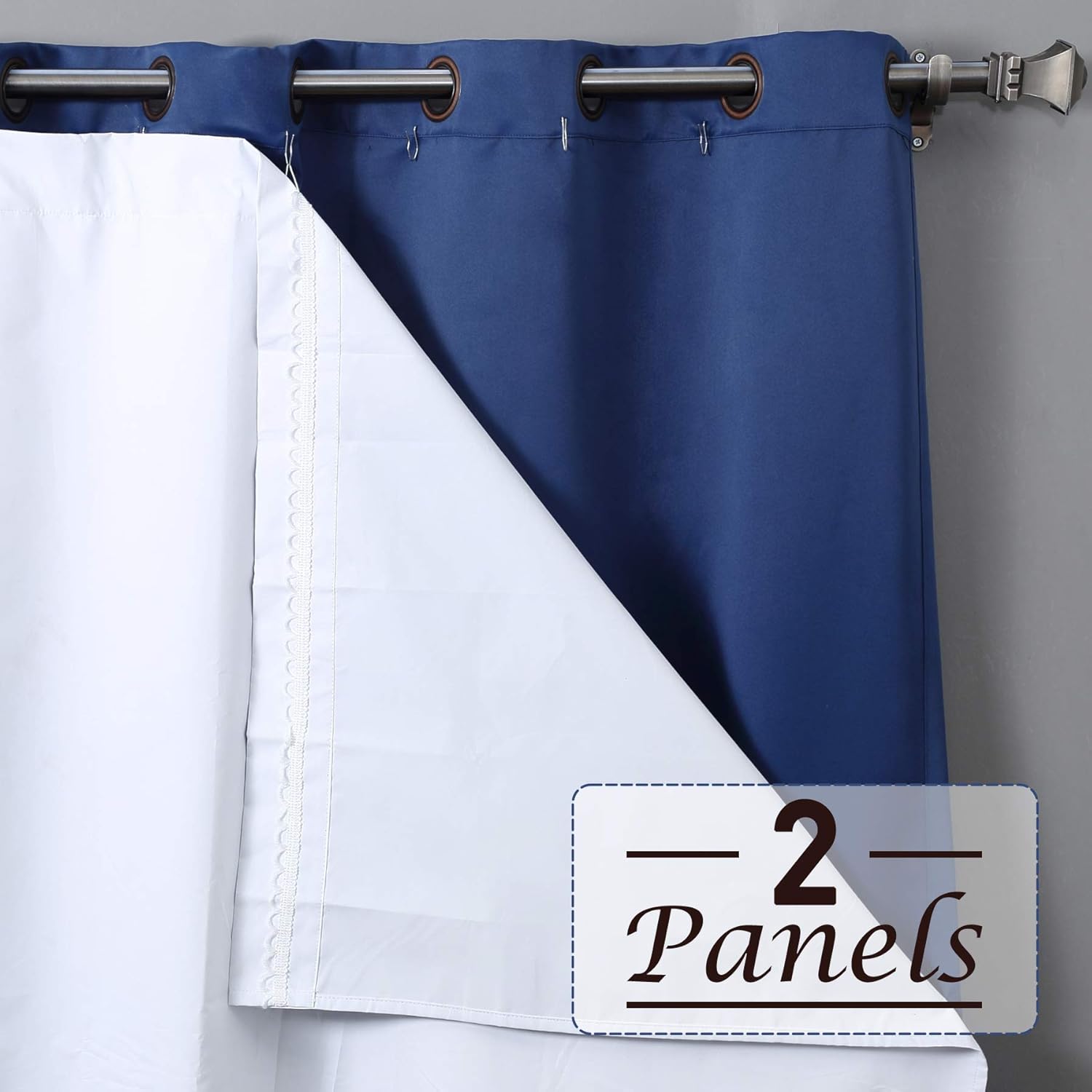 2 Panels 100 Blackout Curtain Liner for 84" Curtains Curtain Liner 27W