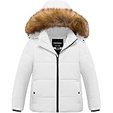 Chrisuno Girl's Water Resistant Winter Coats Warm Fleece Lined Outwear Ski Snow Jacket With Removable Hood